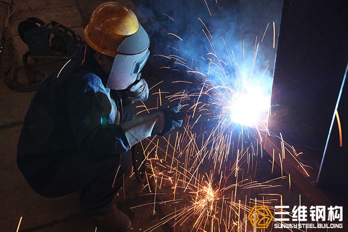 鋼結構廠房構件的焊接圖