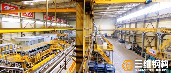 金鼎實業鋼結構廠房工程內部車間圖
